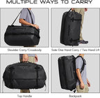 Haimont Large Waterproof Duffel Backpack Roll-Top Heavy Duty Dry Duffle Bag for Boating, Travel, Motorcycle, Kayaking, Camping, 60L