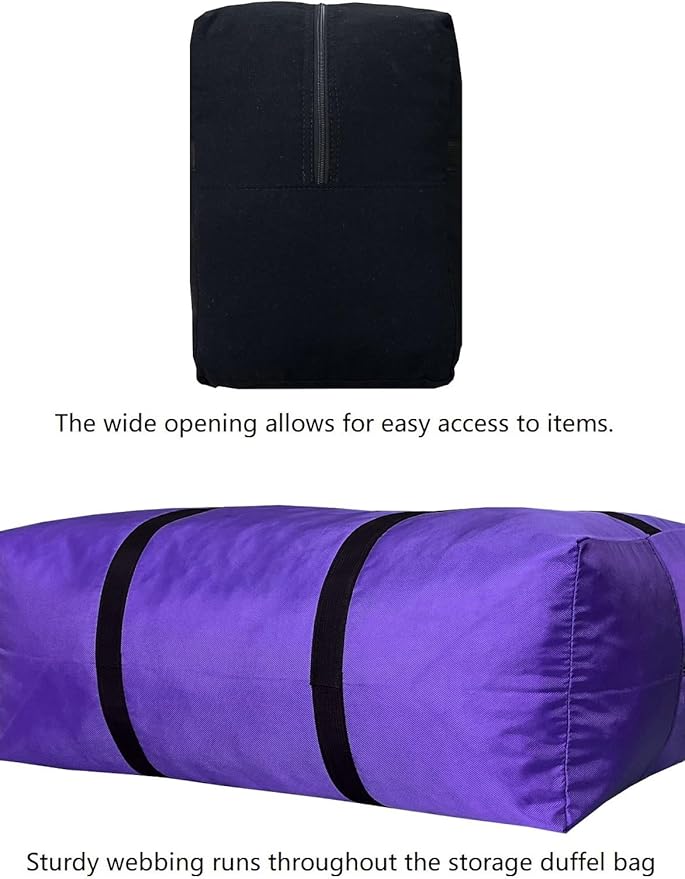 Extra Large Duffle Bag for Travel, Big Foldable Storage Bag - Turquoise