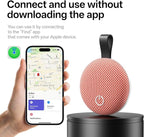 Air Tracker Tags, Bluetooth Tracker Works with Apple Find My (iOS Only), Smart Tag with Keychain, Item Finder for Luggage/Key/Suitcase/Pets/Wallet, Replaceable Battery (Orange, 1 Pack)