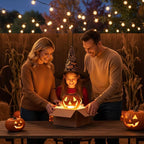 Jack O Lantern Decor Solar Light Color Changing Metal Pumpkin Halloween Lanterns Outdoor for Yard, Patio, Lawn, Porch, Garden Decorations