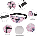 MAXTOP Large Crossbody Fanny Pack with 4-Zipper Pockets,Gifts for Enjoy Sports Festival Workout Traveling Running Casual Hands-Free Wallets Waist Pack Phone Bag Carrying All Phones