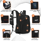 Seektop Small Hiking Backpack 12L to 15L Expandable Travel Packable Waterproof Daypack Lightweight Hiking Bag for Women Men