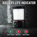 COAST EAL55R Dual Color LED Emergency Light, 3000 Lumen, 10+ Nights of Light, Variable Light Control, Durable for Outdoor & Survival, Black