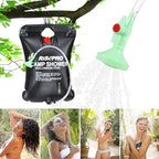 Solar Shower Bag, 5 gallons/20L Solar Heating Camping Shower Bag Temperature Indicator Hot Water 45°C Hiking Climbing C1004