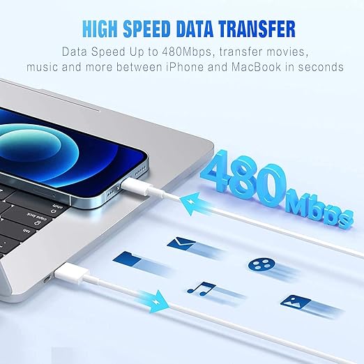 Hi-Mobiler USB iPhone Fast Chargering Cord,Data Sync Transfer for 13/12/11 Pro Max Xs X XR 8 7 6 5 5s iPad iPod More Model Cell Phone Cables