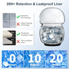 Backpack Cooler Insulated Leak Proof 33/49 Cans, 2 Insulated Compartments Thermal Bag, Portable Lightweight Beach Travel Camping Lunch Backpack for Men and Women