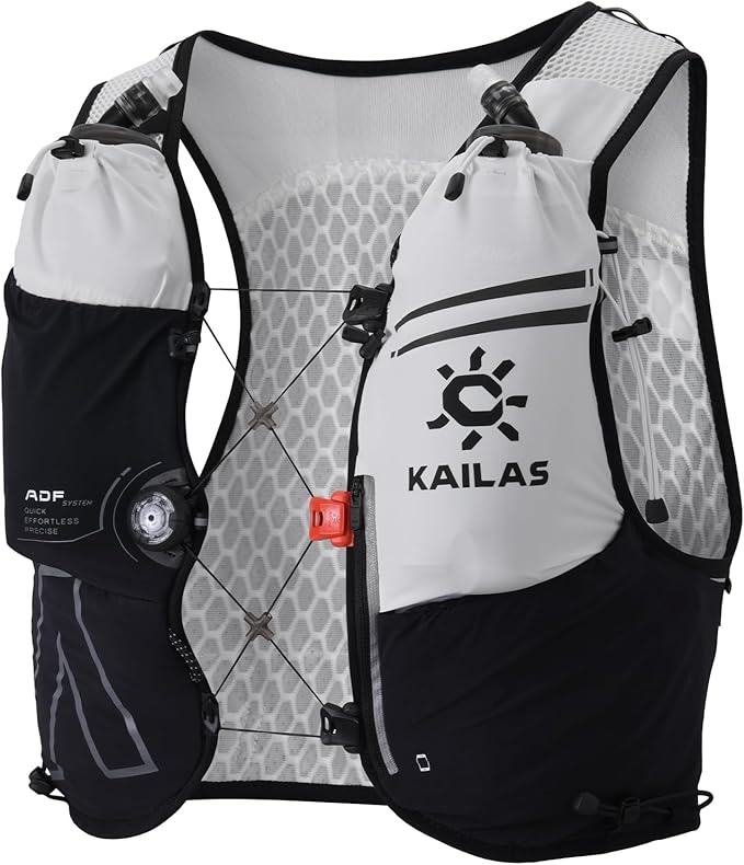 KAILAS FUGA AIR 8 Ⅳ Running Hydration Vest Hydration Pack Lightweight with Two TPU Water Bladders for Women Men Trail Cycling Hiking