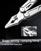 MINI Multitool Pliers,14-In-1 Survival Gear For Outdoor, Home,And Auto Repair,Birthday Christmas Gifts For Men Boyfriend Dad Husband(Grey)