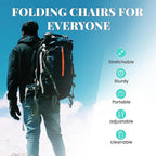 2 Pack Upgraded Collapsible Stool Folding Stool with Cushion,Retractable Folding Stool Max Load Capacity 400lbs, Portable Telescoping Stools for Camping Hiking Outdoor BBQ -Mint Green