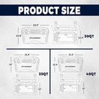 EchoSmile 25/30/35/40/60/75 Quart Rotomolded Cooler, Built to Stand up to The Rigors of The Journey