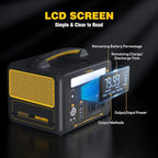 VTOMAN Jump 600X Portable Power Station 600W, 299Wh Solar Generator LiFePO4 Battery Power Station with 600W Pure Sine Wave (Surge 1200W) AC Outlet, PD 60W USB-C, 3x Regulated 12V/10A DC for Camping