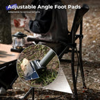 Camping Folding Chair, Heavy Duty Steel Frame Support 400 LBS with Side Pocket and Cup Holder, Portable for Camping, Fishing, Picnic,Camouflage