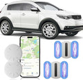 Mini GPS Tracker for Vehicles,Tracker Device for Vehicles No Subscription No Monthly Fee Car Tracker Device Hidden Magnetic Real Time Tracking for Cars (White,2PCS)