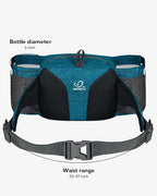 WATERFLY Fanny Pack Waist Bag: Waist Pack for Women Men with Two Water Bottle Holder Hiking Fanny Pack for Running Walking DogWalking Travel Cycling