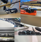 MIZUGIWA Line Cleat for Kayak Track Mount,Kayak Anchor Cleat,Track Mount Line Cleat for Rail Mount Kayak Fishing Accessories