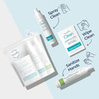 Travel Essentials | Hygiene Kit | Travel Toiletry Kit | Travel Size | Spray Hand Sanitizer Herbal Scent | Surface Wipes | Individual Travel Wipe | Surface Cleaner & Air Mist | With Essential Oils