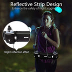 PYFK Upgraded Running Belt with Water Bottles, Hydration Belt for Men and Women, Water Bottle Holder Running Pouch Belt, Fanny Pack Fits 7 inches Phones, Waist pack for Running Hiking Climbing