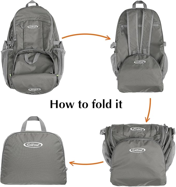 G4Free 40L Lightweight Packable Hiking Backpack, Waterproof Travel Daypack