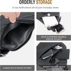 Anti Theft Crossbody Travel Bag for Women Men,Multi-pocket Crossbody Bag,Slim Sling Bag with Adjustable Strap