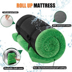 Sleeping Pad,3-inch Thick Memory Foam Camping Mattress,Portable Roll-Up Mat for Car/Tent/Floor/Cot/Travel,Comfortable Pad for Guests Sleepover