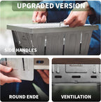 Naturehike Camping Charcoal Grill for IGT Table, Folding Barbecue Grill with Tongs & Carry Bag, Portable BBQ Grill for Outdoor Car Camping Cooking Tailgating