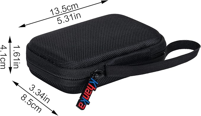 Khanka Hard Travel Case Replacement for Anker 621/622 / 633 Magnetic Battery (MagGo), 5000mAh 10000mAh Magnetic Wireless Portable Charger, Case Only (Black)