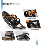 G2 21/25/30 Inches Light Weight Snowshoes for Women Men Youth, Set with Trekking Poles, Tote Bag, Gaiters,Special Fast Ratchet Binding, Orang/Blue/Red Available