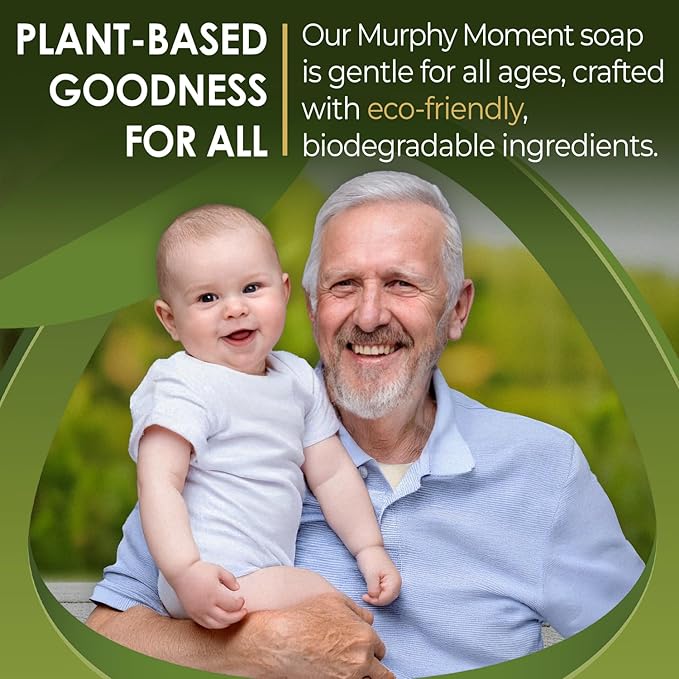 Murphy Moment All Natural Bar Soap, Premium Lavender, Orange and Ylang Ylang Essential Oils, Organic Ingredients, Handmade in the USA, Moisturizing and Therapeutic for Face/Body