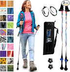 York Nordic Motivator Walking Poles for Balance and Rehab - Patented Stability Grips - Lightweight, Adjustable, and Collapsible - 2 Pieces Adjustable w/flip Locks - Heights 4'6" up to 6'2" - 230 lbs