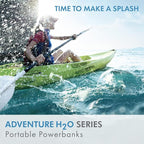 myCharge Portable Charger Waterproof USB C Power Bank Adventure, Rugged Outdoor External Battery Pack Backup (18W Turbo - 10050 mAh (Black))