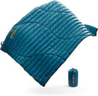 ZOOOBELIVES Ultralight Down Camping Blanket - 1.35lbs, 650 Fill Power Puffy Quilt. Compact & Warm Comforter for Travel, Beach, Hammock, Backpacking - Elevate Your Outdoor Comfort - AlpliveR300