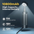 BIAT Telescopic Camping Light 1PCS, Camping Lantern Rechargeable, Led Work Light with Stand Battery Powered 10800mah, Portable Camping Lamp and Flashlight, Camping Lights for Hiking, Camping, Fishing
