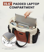 LOVEVOOK Tote Bag for Women, puffer tote bag for Work Travel Nurse, Lightweight quilted Bags with Compartments