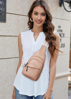 Sling Bag Crossbody Bags for Women Small Cross Body Bag Fanny Packs Chest Sling Purse for Daily Travel Leisure Sport