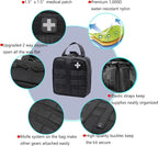 First Aid Kit Med Medical - Kit Rip-Off 180 pcs Water-Resistant Emergency Kit for Camping Hiking Home Outdoor Truck Vehicle Car Fishing Travel Biking