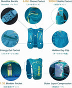 TRIWONDER Hydration Running Vest 5L Lightweight Water Pack for Men Women Hydration Backpack for Trail Race, Hiking, Cycling, Climbing, Camping, Jogging, Marathon