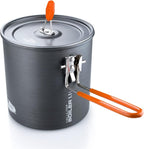 GSI Outdoors Halulite Boiler Ultralight Hard-Anodized Pot with Folding Handle, Fast-Heating Camping Cookware for Backpacking, Hiking & Outdoor Cooking
