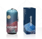 zzlamb Camping Blanket, Outdoor Lightweight Travel Blanket Puffy Portable Down Alternative, Windproof Warm Cloak with Snaps, Cozy Quilt Backpacking Picnic RV Plane Car Hammock Beach Climbing