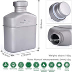 Boundless Voyage 1100ml Titanium Military Canteen Lightweight Camping Water Bottle with Storage Bag, BPA-Free Outdoor Hydration for Hiking, Backpacking & Survival Gear Ti2047C