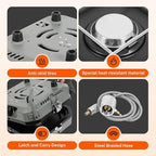 Adjustable 2-Burner Portable Stove with 16000 BTU, with Camping Grill and Carrying Bag, Portable Propane Camp Stove with 2 Burners & Piezo Ignition for Camping, Backyard BBQ,Tailgating (Green)