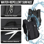 FUNANASUN 16L Ultra-Lightweight Foldable Waterproof Hiking Backpack For Women Men Small Backpack For Hiking Commuting Travel, Black