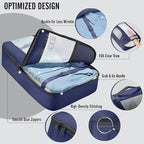 Veken 8 Set Packing Cubes for Travel Essentials, Suitcase Organizer Bags in 4 Sizes, Carry-On Luggage Accessories with Large Laundry & Hanging Toiletry Bag, Must-Have for Airplane, Road Trip & Camping