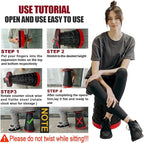 2PCS Upgraded Collapsible Stool Thickened Set, Portable Stool Folding Stools, Foldable Chair for Camping Fishing Hiking BBQ and Outdoor Activities - Max 400lbs（Red）