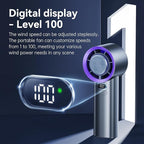 Portable Fan For Travel Mini: Small Pocket Handheld Fan Personal Rechargeable Turbo Battery Operated USB High Speed Keeping Cool In Hot Weather Summer Beach For Women - Gray