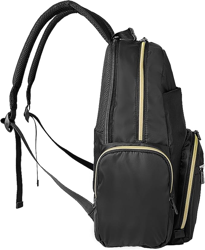 Kenneth Cole REACTION Sophie Women's Silky Nylon 15" Laptop & Tablet Anti-Theft RFID Travel Backpack Bag, Black With 20" Carry-On