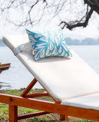 Adirondack Chair Head Resting Pillow&Cushion, Outdoor Waterproof Patio Decorative Pillows with Insert for Lounge Chaise Beach Chair Neck Support 2 Pack Size 11”*16” Lake Blue