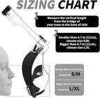 R10 Full Face Snorkel Mask Adults, Snorkeling Mask Gear for Adults&Kids, Fully Enclosed CO2 Transportation Solution, Silicone Bonding Anti-Leak&Anti-Fog, Foldable for Portability