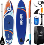 Highpi Inflatable Stand Up Paddle Board for Youth and Adults – Wide Sup with Premium Accessories, Blow Up Paddleboard for Surfing, Fishing, Yoga & More