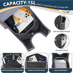 15L Hiking Backpack - Small Lightweight Packable Daypack Travel Outdoor Foldable Shoulder Bag Camping Hiking Backpack for Women Men - Black