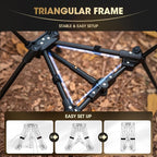 MOON LENCE Portable Camping Chair Backpacking Chair - The 4th Generation Ultralight Folding Chair - Compact, Lightweight Foldable Chairs for Hiking Mountaineering Beach